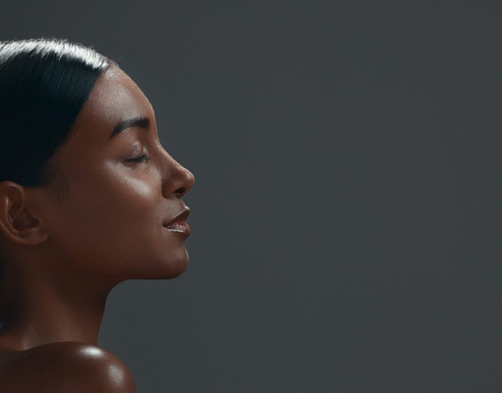 Skincare sensual and woman in studio for natural 2025 04 06 11 28 01 utc