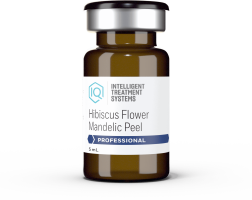 Hibiscus flower Mandelic peel for skin rejuvenation and anti-aging.